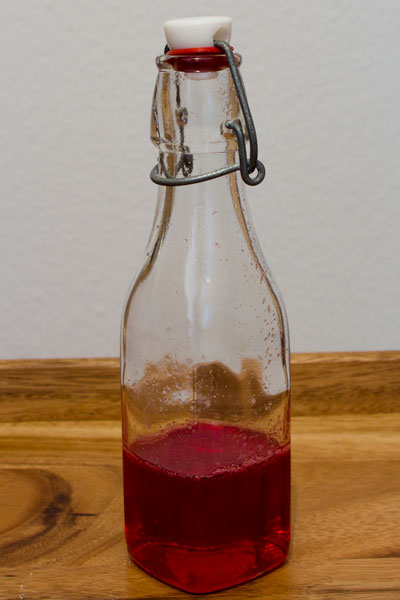 Cranbery Syrup Bottle