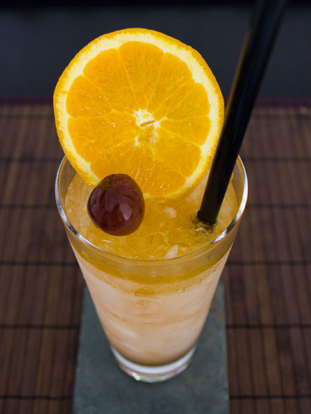 Rhubarb Rum Swizzle